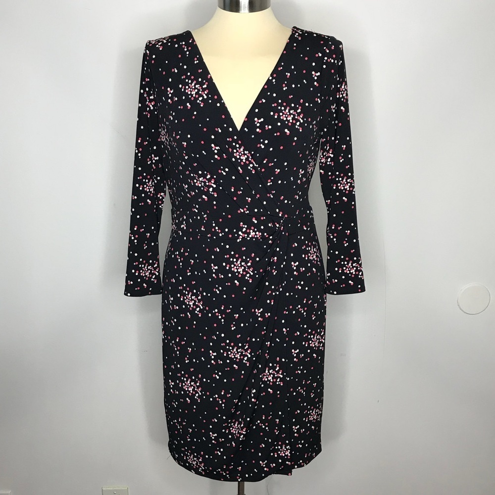 Ann Taylor Petite Dotted Dress